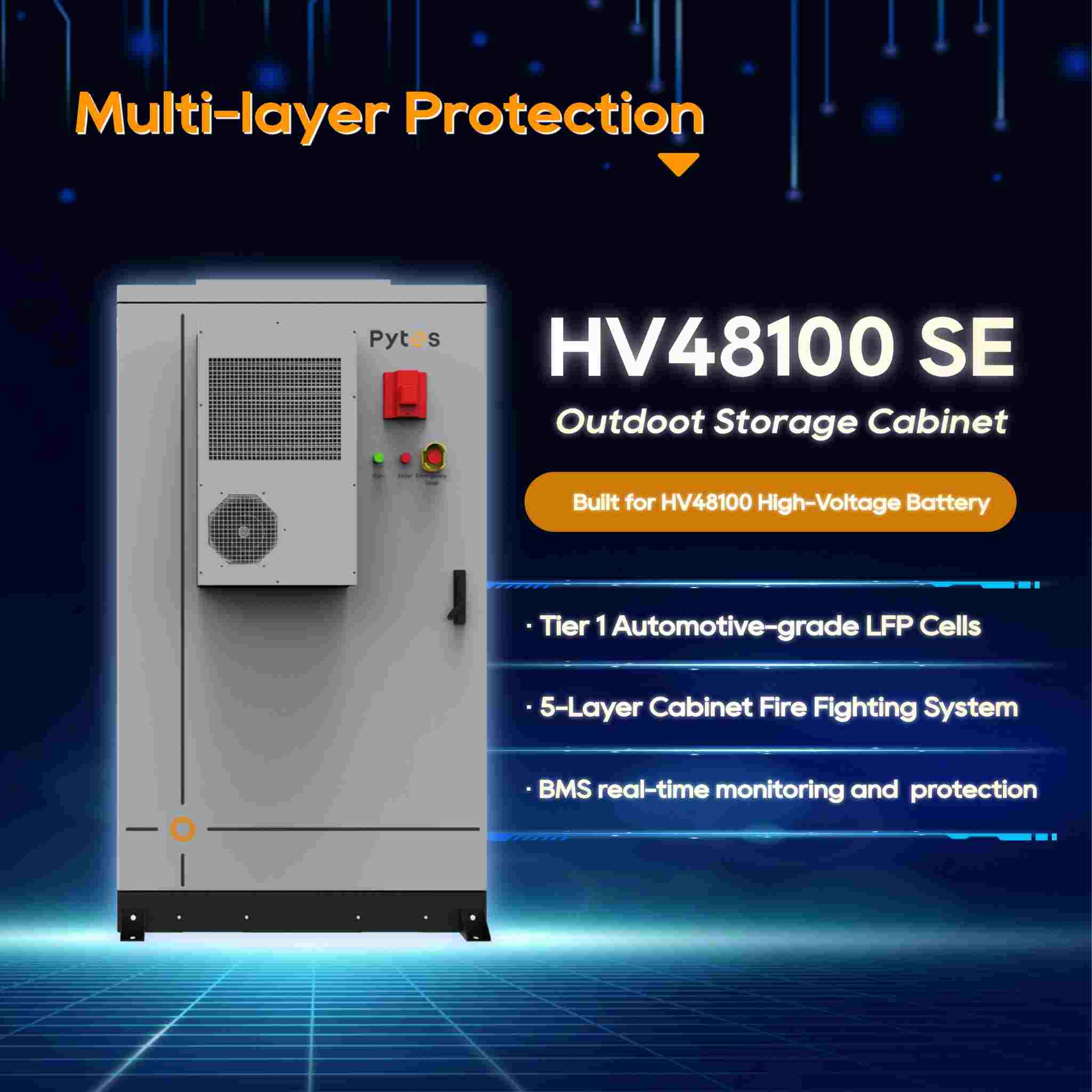 Pytes HV48100 SE 고전압 에너지 저장 시스템